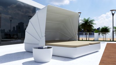 Шезлонг Grace Double Canopy с подушками 2025 г.