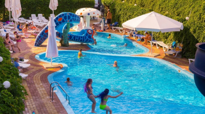 Пляжный зонт Пеликан. Большой пляжный зонт диаметром 4 м., круглый. 2026 г.