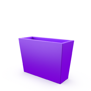 Кашпо BERKANO Trapezio 70H DB Snow White 2025 г.