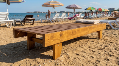 Шезлонг-лежак деревянный ПРИБОЙ 2026 г.
