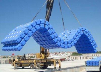 Понтоны для моря из модулей 50х50х40 см. Понтонный конструктор легкой сборки