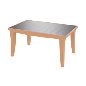 Стол BERKANO Province со стеклом Snow White 2025 г.