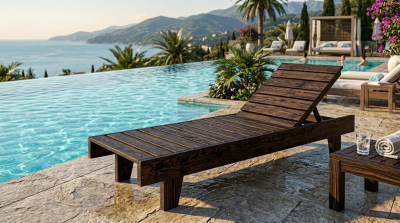 Шезлонг-лежак деревянный ПРИБОЙ 2026 г.