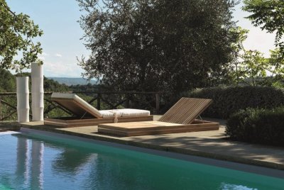 Лежак деревянный Essenza