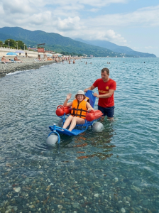 Кресло-коляска инвалидная пляжная для плавания АФАЛИНА