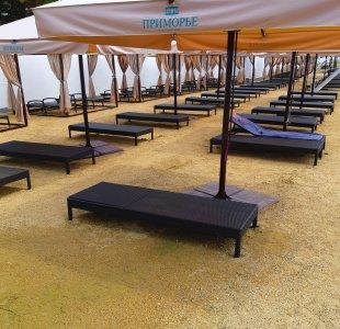 Шезлонг пляжный из искусственного ротанга ОЛЬХОН  2025 г.г.