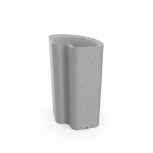 Кашпо BERKANO Vittorio 80an DB Snow white 2025 г.