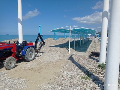 ЛАСТОЧКА Пляжный теневой навес (сборно-разборный). Самая красивая модель на Черном море и водоемах России. Цена 2025 г.