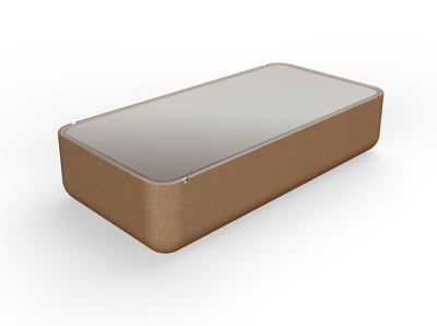 Стол BERKANO Grace средний со стеклом Snow White 2025 г.