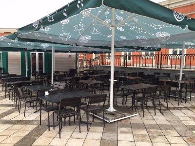 Зонт для кафе телескопический 4х4 м. 2024 г.