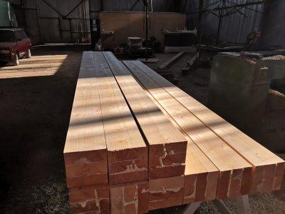 Брус лиственницы клееный цельноламельный