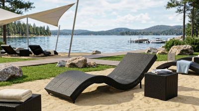 Шезлонг-лежак плетеный КРЫМ 2025 г.