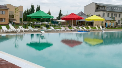 Пляжный зонт Пеликан. Большой пляжный зонт диаметром 4 м., круглый. 2026 г.