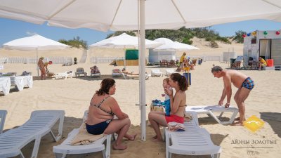 Большой пляжный телескопический зонт Альбатрос. 4х4 м., квадратный. 2025 г.