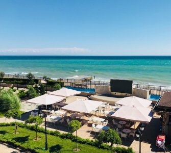 Зонт для кафе телескопический 4х4 м. 2024 г.