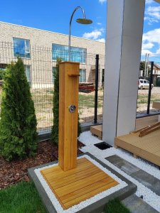 Деревянный уличный душ Helix Rus Цена 2025 г.