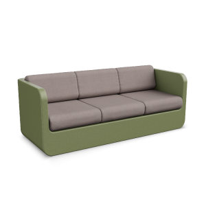 Диван BERKANO Grace с подушками Snow White / Bone Brown 2025 г.