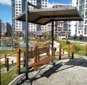 Навес со скамейкой «Модерн УНИ» 2026 г.