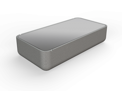 Стол BERKANO Grace средний со стеклом Snow White 2025 г.