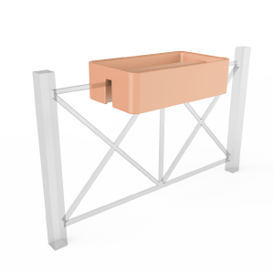 Кашпо BERKANO Vittorio Fence 28 DB Snow White 2025 г.