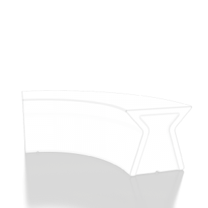 Скамейка BERKANO X-seat Arc Snow White