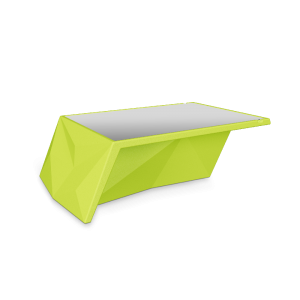 Стол BERKANO Quaro со стеклом Snow White 2025 г.