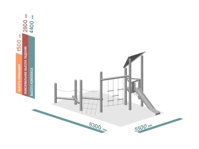 ДЕТСКИЙ ИГРОВОЙ КОМПЛЕКС ЭКО 04