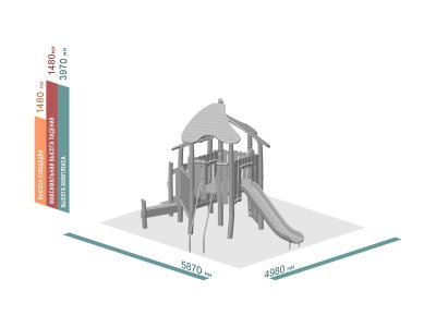 ДЕТСКИЙ ИГРОВОЙ КОМПЛЕКС ЭКО 208