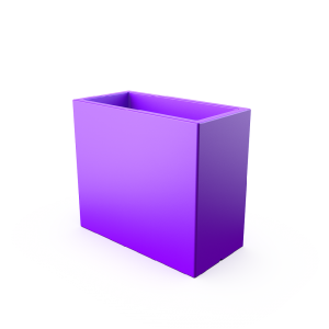 Кашпо BERKANO Cubric 70*80 DB Snow White 2025 г.