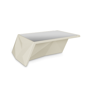 Стол BERKANO Quaro со стеклом Snow White 2025 г.