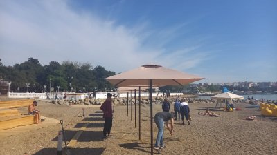 Зонт пляжный Чайка. Зонт 2х2 м. с центральной стойкой. Идеальный для зоны бассейна зонт. 2025 г.