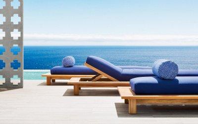 Лежак деревянный InOut