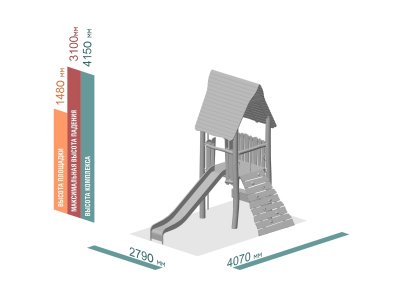 ДЕТСКИЙ ИГРОВОЙ КОМПЛЕКС ЭКО 204