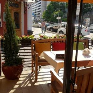 Зонт для кафе телескопический 4х4 м. 2024 г.