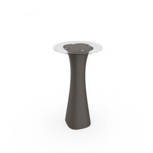 Стол барный со стеклом BERKANO Grace Bar Round Snow White 2025 г.