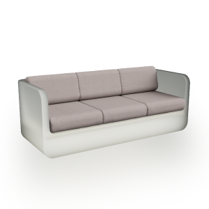 Диван BERKANO Grace с подушками Snow White / Bone Brown 2025 г.