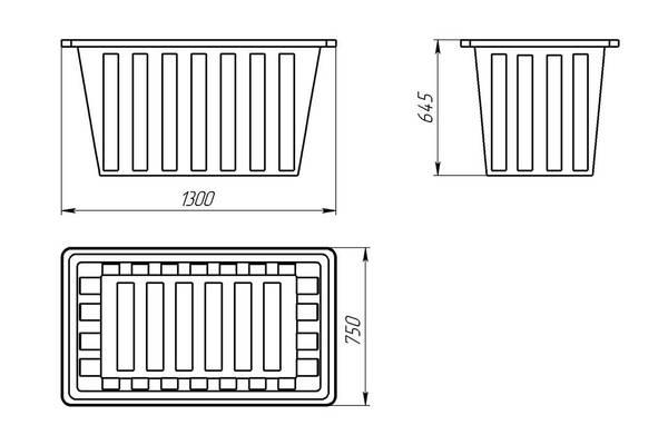 тележка для прачечной с пластиковым баком, ТП 27.2 2024 г.