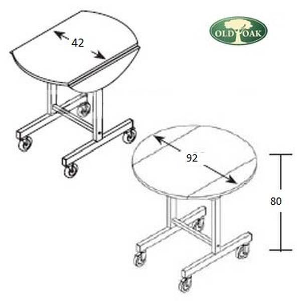 Тележка для РУМ-сервиса круглая d92, РУМ2 2024 г.