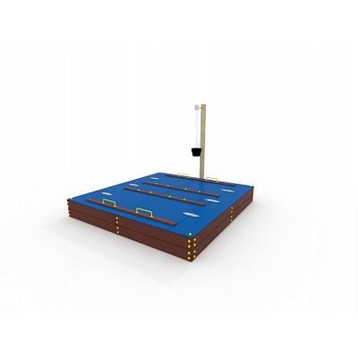 Песочница с крышкой и корзиной