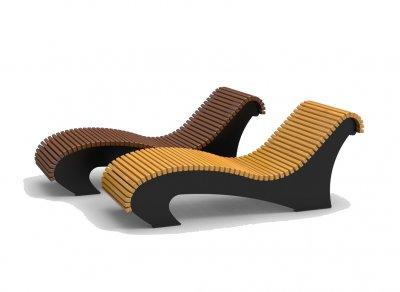 Лежак деревянный Санторини 2026 г.