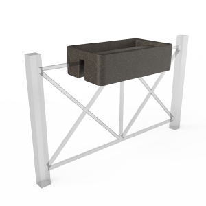 Кашпо BERKANO Vittorio Fence 28 DB Snow White 2025 г.