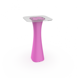 Стол барный со стеклом BERKANO Grace Bar Square Snow White 2025 г.