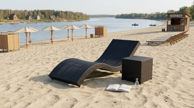 Шезлонг-лежак плетеный КРЫМ 2025 г.