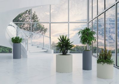 Кашпо BERKANO Cilindro 60 Snow White 2025 г.