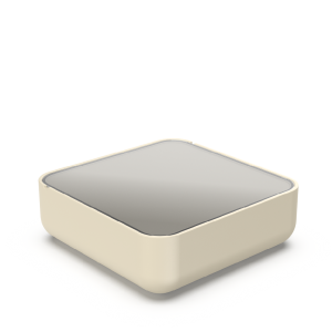 Стол BERKANO Grace с стеклом Snow White 2025 г.