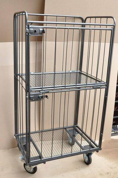 Тележка-стеллаж для перевозки и хранения белья с дверцей, ТБ 12.4 2024 г.