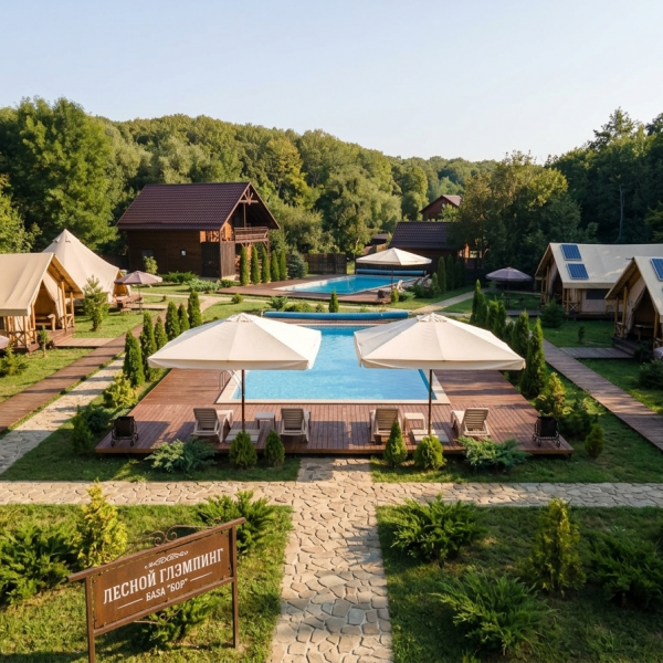 ЗОНТЫ для турбаз, глэмпингов, стоянок