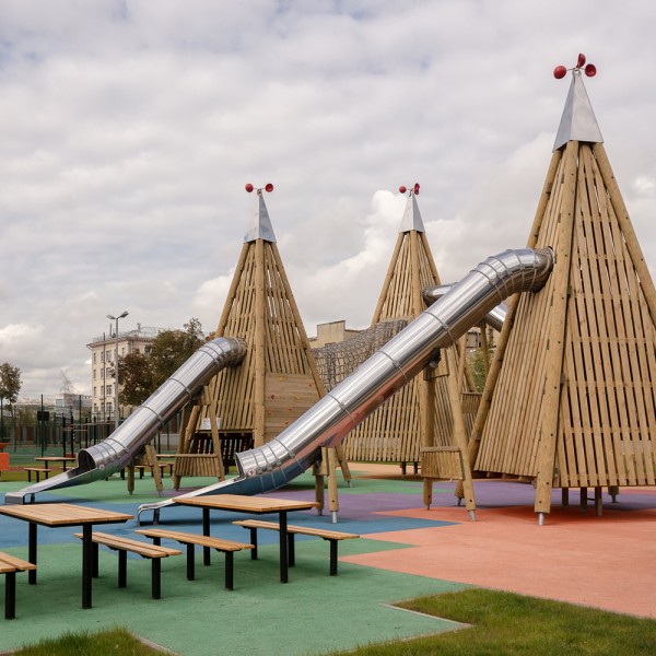 Игровые комплексы из древесины