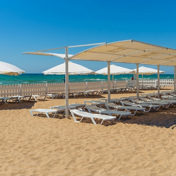 Теневые навесы для пляжа, террасы