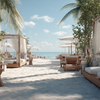 Парковые бетонные и металлические скамейки и урны